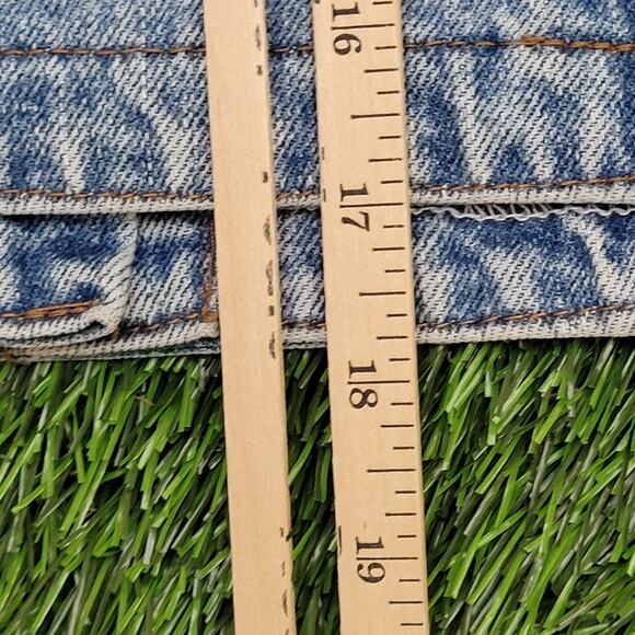 Vintage 80s LEE Denim Cropped Jacket Womens S/M 19x18 Faded - Picture 6 of 13